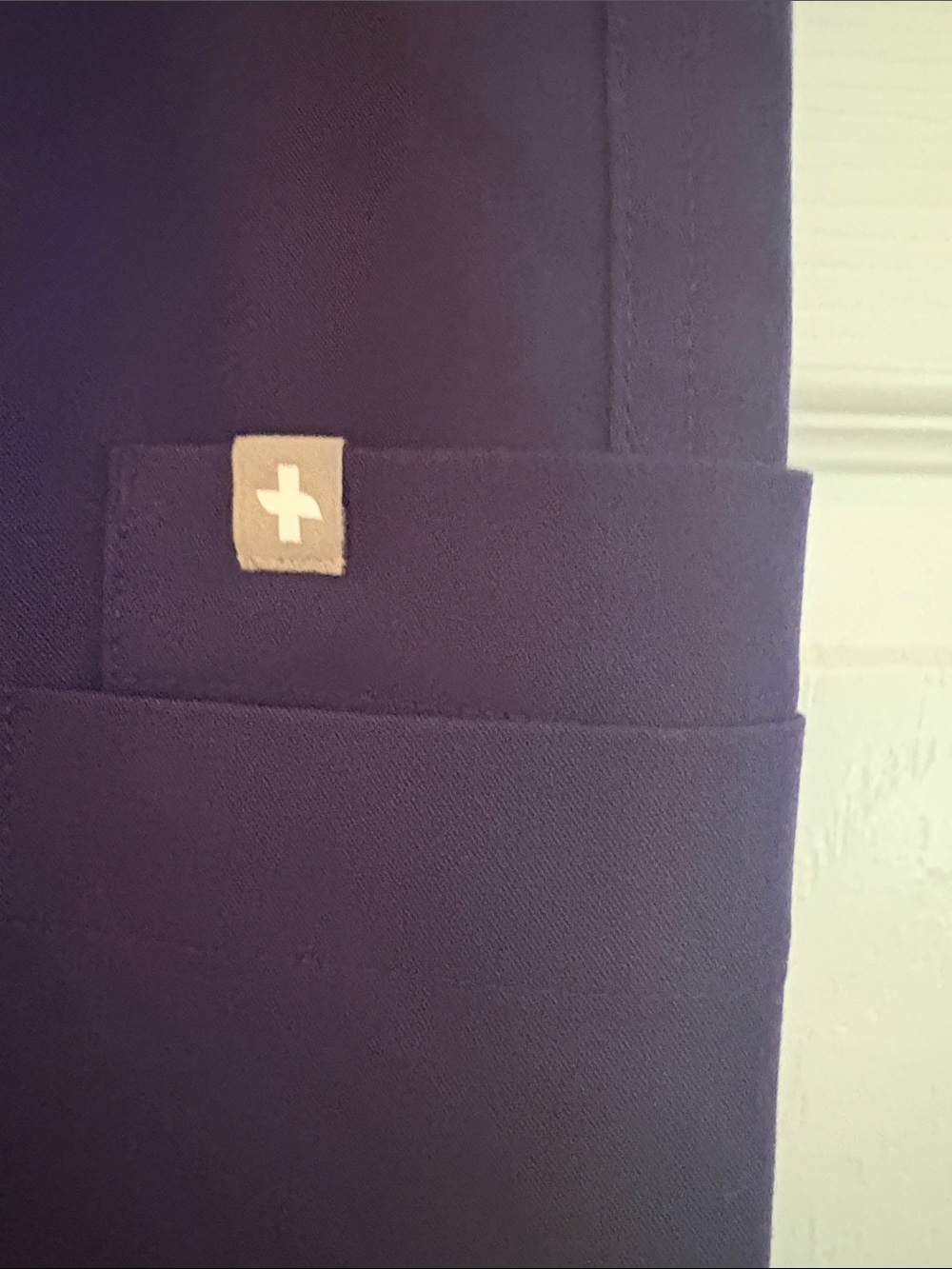 Figs women’s Scrub Pants in Deep Purple - Picture 5 of 7